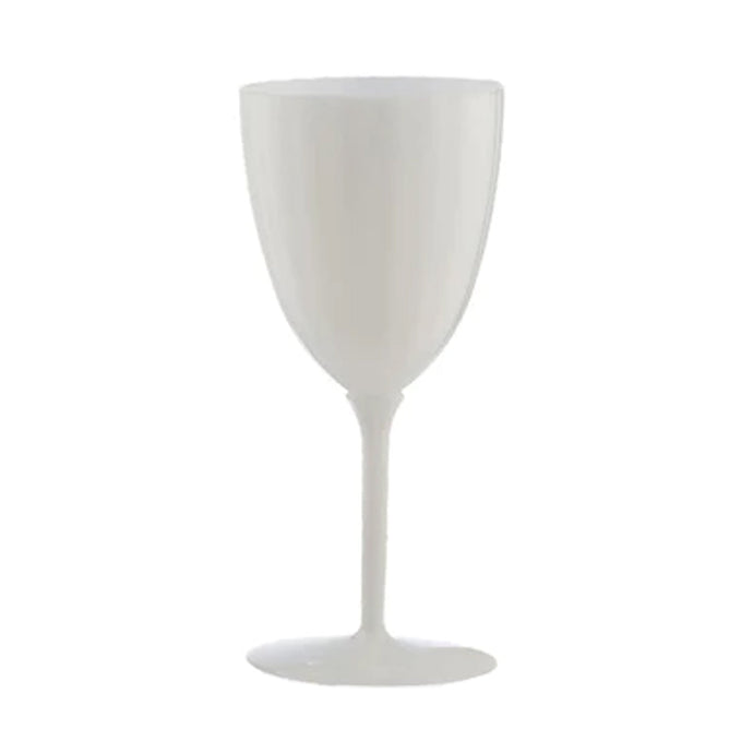 White Plastic Wine Goblet 7oz Wine Goblets Decorline