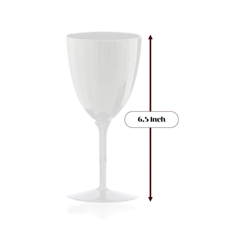 Load image into Gallery viewer, White Plastic Wine Goblet 7oz Wine Goblets Decorline
