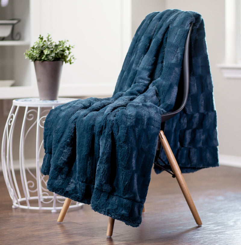 Load image into Gallery viewer, Deco Faux Fur Throw Blanket Collective Chanasya
