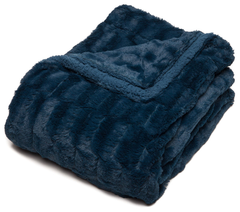 Load image into Gallery viewer, Deco Faux Fur Throw Blanket Collective Chanasya
