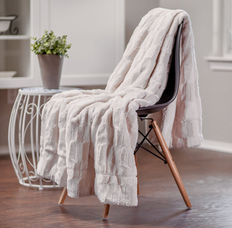 Load image into Gallery viewer, Deco Faux Fur Throw Blanket
