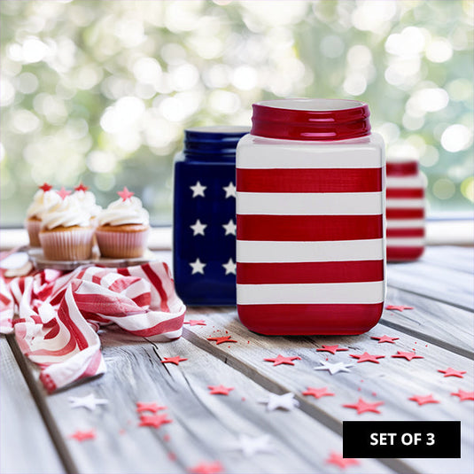 Square Patriotic Containers, Set of 3 General TP