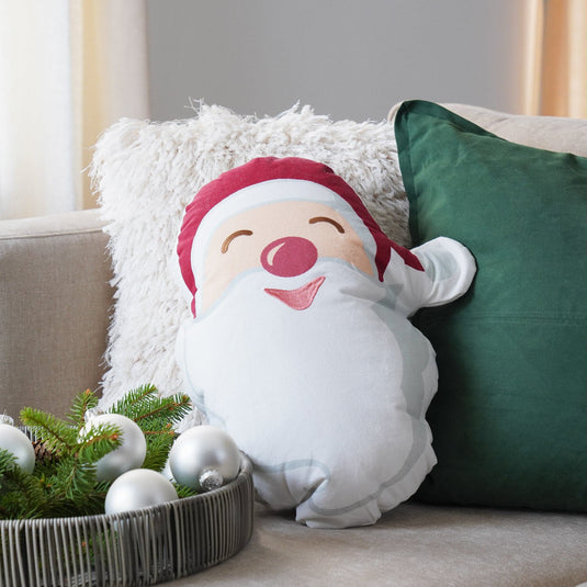 Santa Smile Decorative Pillow Collective LushDecor