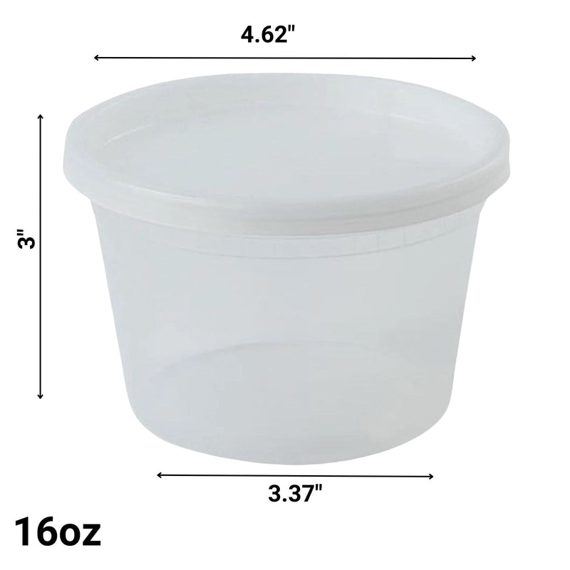 Load image into Gallery viewer, *WHOLESALE* 16oz. Heavy Duty Deli Containers with Lids | 240 ct/Case Food Storage &amp; Serving VeZee
