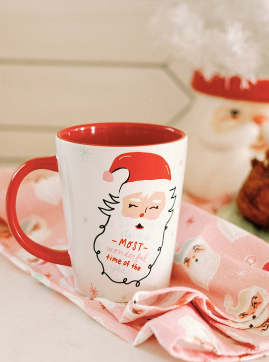 It's the Most Wonderful Time Santa Mug Collective Doe A Deer