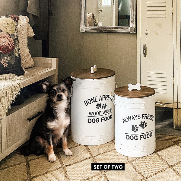 LARGE Dog Food Safe Storage Containers, Set of 2 Whats trending ABH