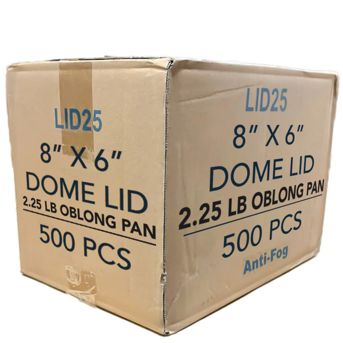 *WHOLESALE* Dome Lids For 2.25Lb Aluminum Oblong Pans 8.25