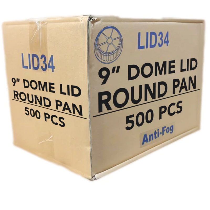 Load image into Gallery viewer, *WHOLESALE* 9&quot; Dome Lids for Disposable Aluminum Round Pan | 500 ct/case Disposable VeZee
