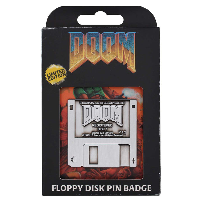 Doom - Floppy Disk Pin Badge - Replica Collectibles Fanattik