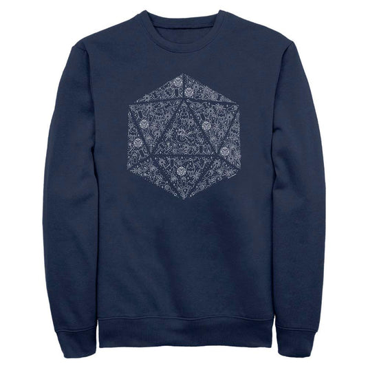 Dungeons and Dragons - Celestial D20 - Crewneck Sweatshirt Apparel Fifth Sun