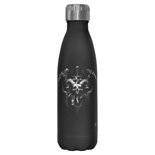 Dungeons and Dragons - Necromancer Sigil - Black 17 oz Stainless Steel Bottle Homewares Fifth Sun