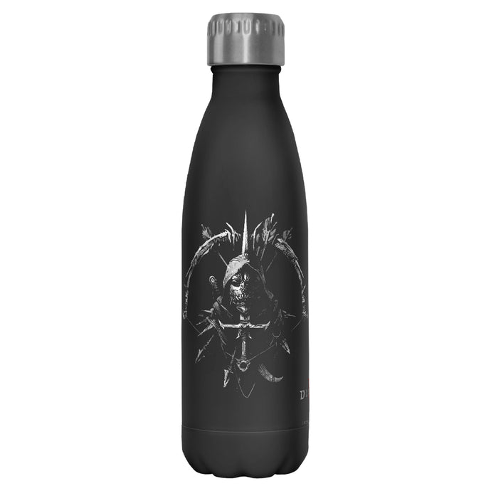 Dungeons and Dragons - Rogue Sigil - Black 17 oz Stainless Steel Bottle Homewares Fifth Sun