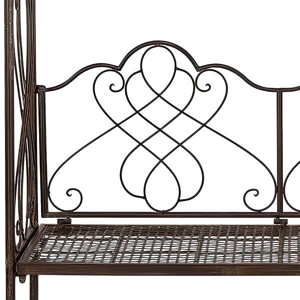 Load image into Gallery viewer, Outdoor Garden Arch Iron Bench, Choose Your Color Whats trending SAF
