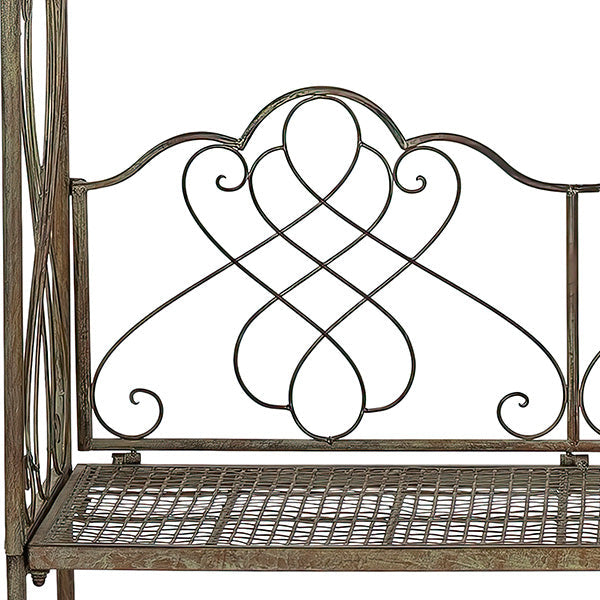 Load image into Gallery viewer, Outdoor Garden Arch Iron Bench, Choose Your Color Whats trending SAF
