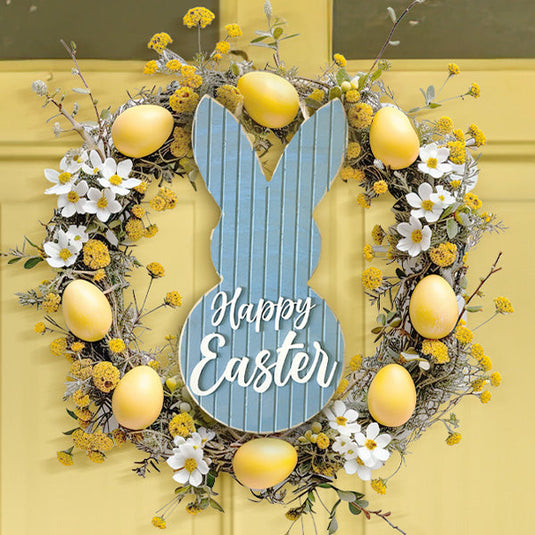 16 inch Wood Carved Easter Door Hanger Whats trending CIMA