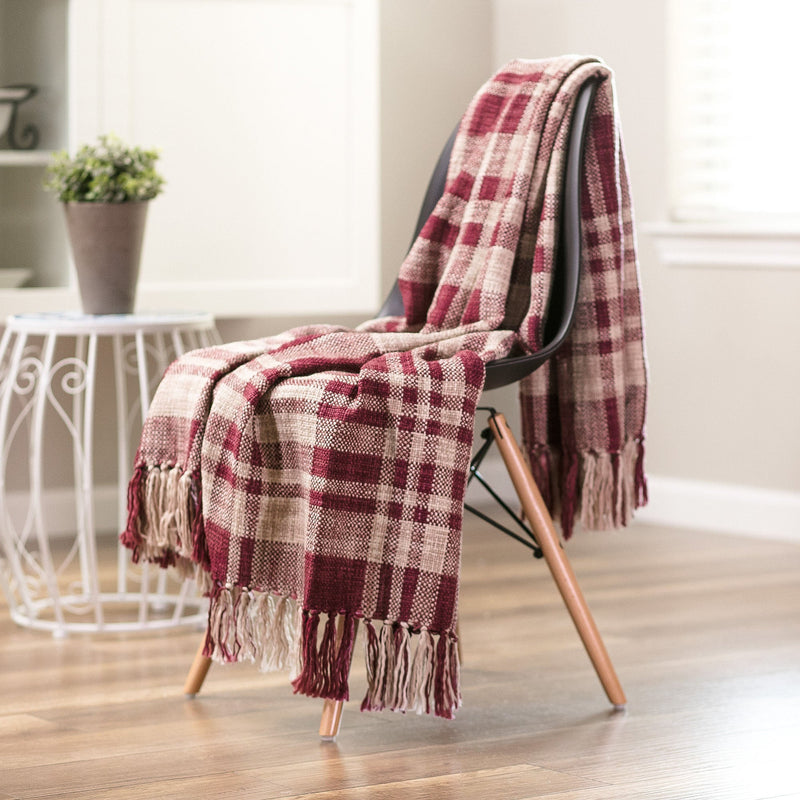 Load image into Gallery viewer, Farmhouse Plaid Throw Blanket Gift Chanasya
