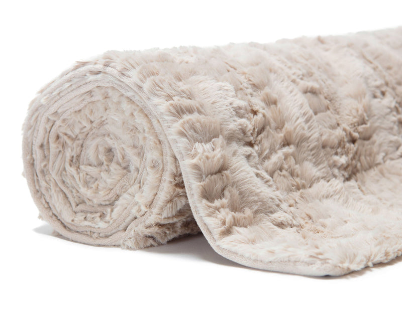 Load image into Gallery viewer, Modern Textured Faux Fur Throw Blanket Collective Chanasya
