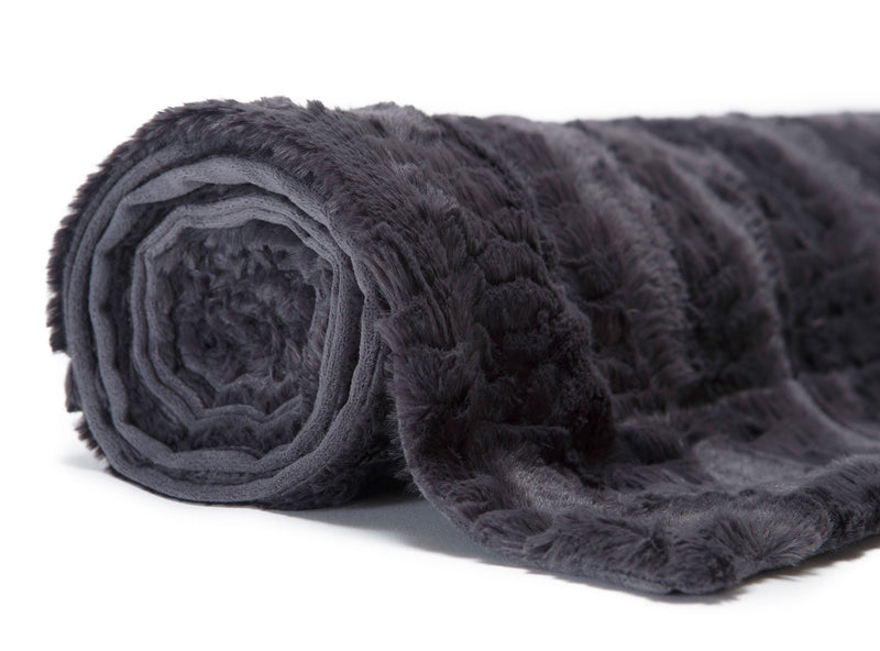 Load image into Gallery viewer, Modern Textured Faux Fur Throw Blanket Collective Chanasya
