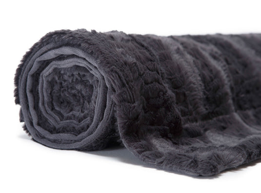 Modern Textured Faux Fur Throw Blanket Collective Chanasya