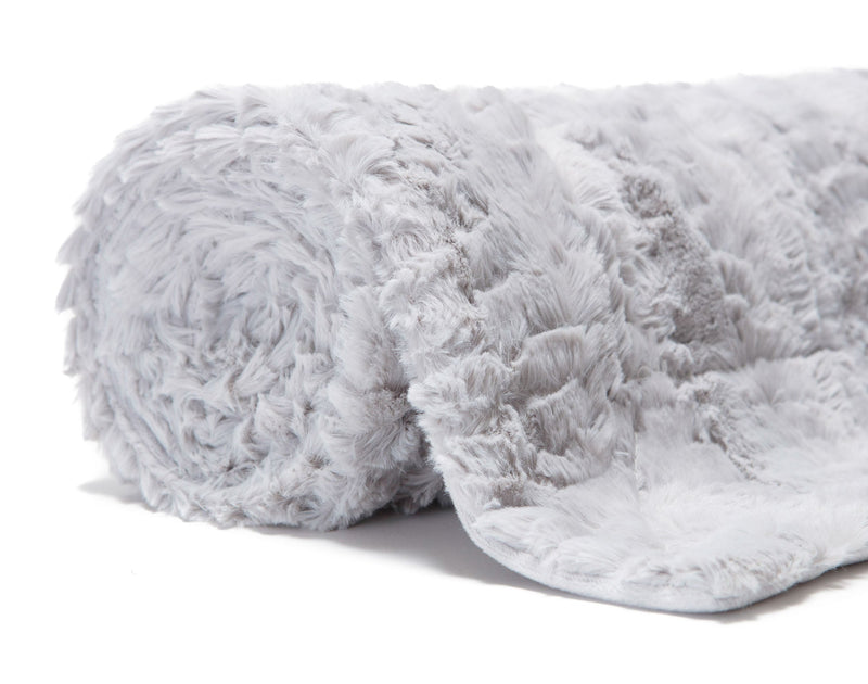 Load image into Gallery viewer, Modern Textured Faux Fur Throw Blanket Collective Chanasya
