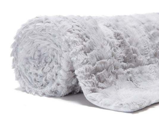 Modern Textured Faux Fur Throw Blanket Collective Chanasya