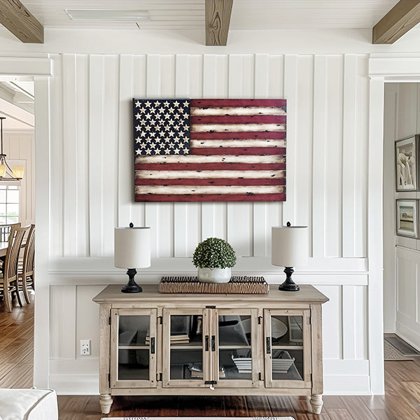 Distressed Metal American Flag Wall Decor Whats trending UMA