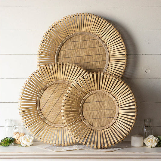 Bamboo Wall Baskets, Set of 3 Whats trending VIP