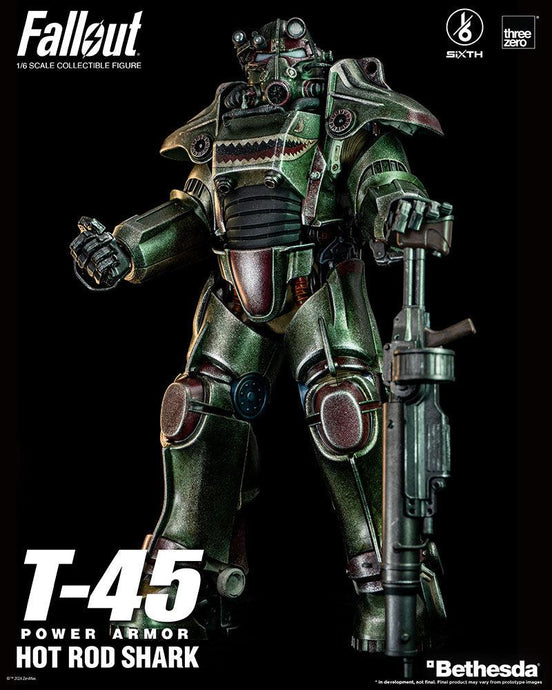 Fallout - T-45 Power Armor Hot Rod Shark 1/6 Scale - Action Figure Collectibles threezero