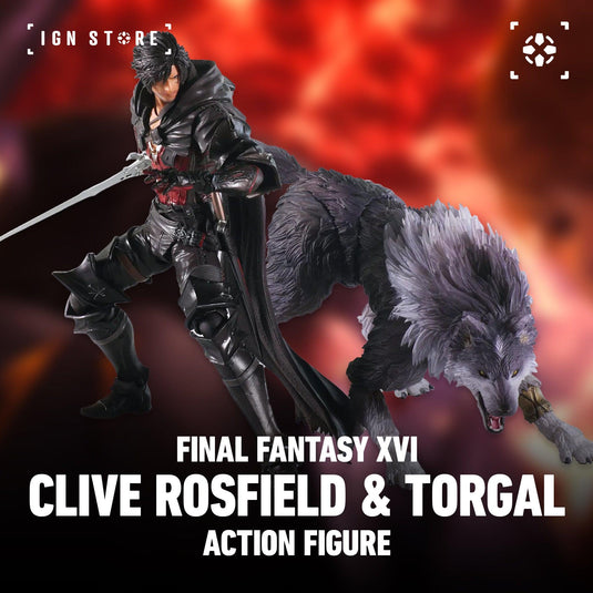 Final Fantasy XVI - Clive Rosfield and Torgal Bring Arts - Action Figure Collectibles UTC/Square Enix