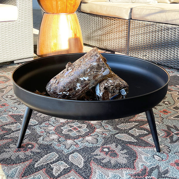 Raised Metal Fire Pit Bowl General ABH