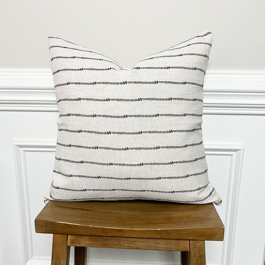 The Fletcher Woven Pillow Cover 20x20 inch- High End Textured Fabric Gift Cotton and Crate