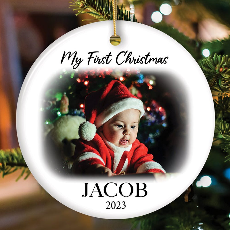 Load image into Gallery viewer, Custom Christmas Portrait Ornament, Personalized Uploaded Photo Gift Gift OrnamentallyYou
