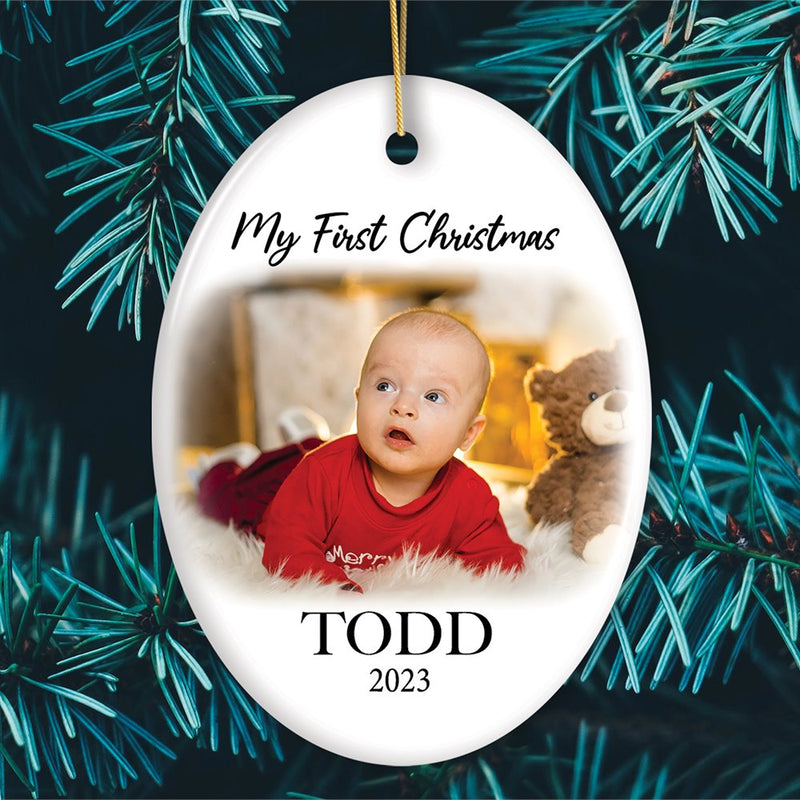 Load image into Gallery viewer, Custom Christmas Portrait Ornament, Personalized Uploaded Photo Gift Gift OrnamentallyYou
