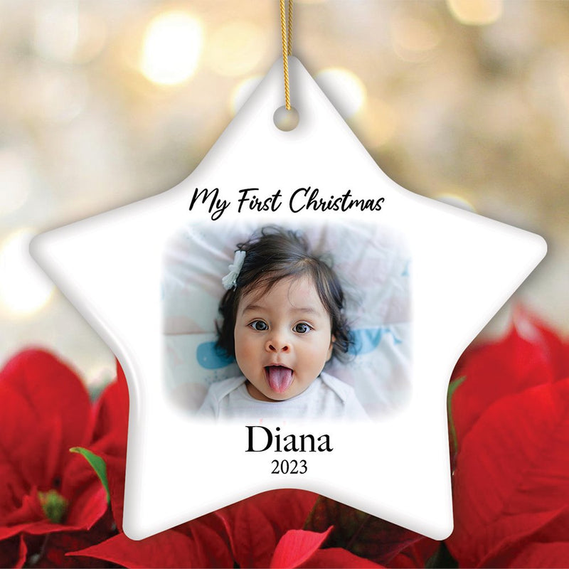 Load image into Gallery viewer, Custom Christmas Portrait Ornament, Personalized Uploaded Photo Gift Gift OrnamentallyYou
