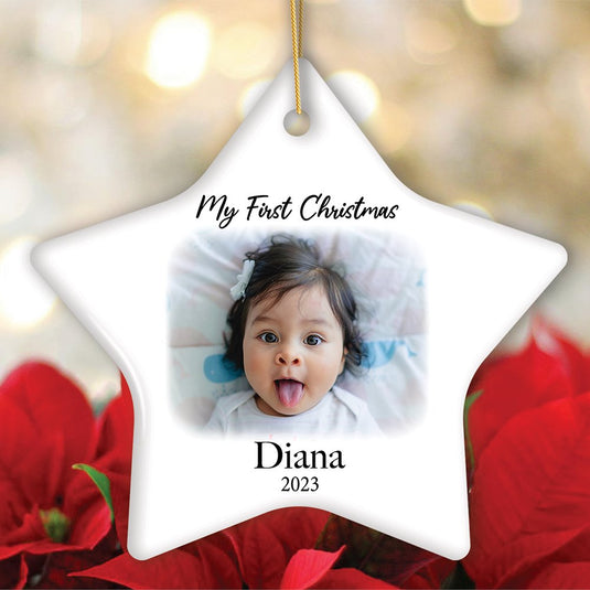 Custom Christmas Portrait Ornament, Personalized Uploaded Photo Gift Gift OrnamentallyYou