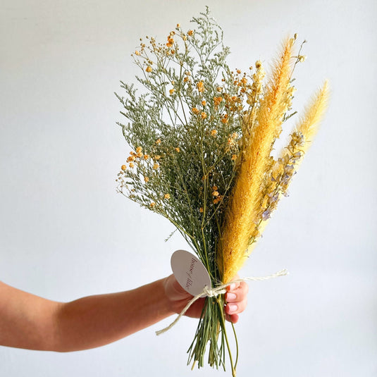 Dried Fountain Grass & Gypso Bouquet Collection houseoflilac