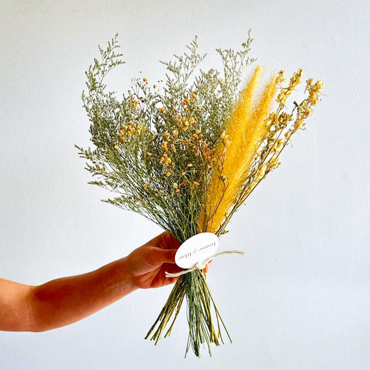 Dried Fountain Grass & Gypso Bouquet Collection houseoflilac