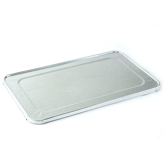 *WHOLESALE* Full Sized Disposable Aluminum Lid for Deep Roster | 100 ct/case Disposable VeZee