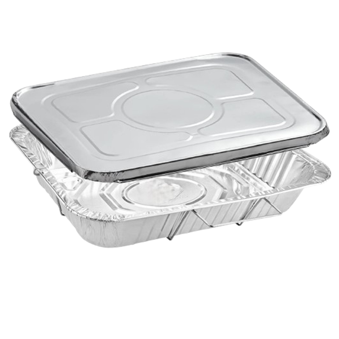 Disposable Aluminum 2.75X12.75X3 inches Full Size Pans with Handle Rack With Lids Full Size Pans VeZee