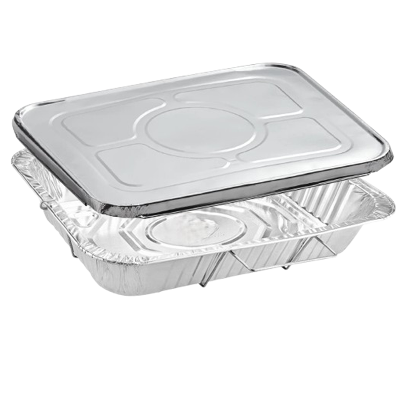 Load image into Gallery viewer, Disposable Aluminum 2.75X12.75X3 inches Full Size Pans with Handle Rack With Lids Full Size Pans VeZee
