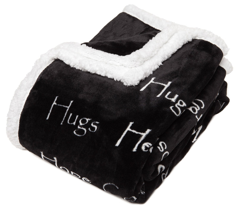 Load image into Gallery viewer, Gift Faux Fur Comfort Words Throw Blanket Collective Chanasya
