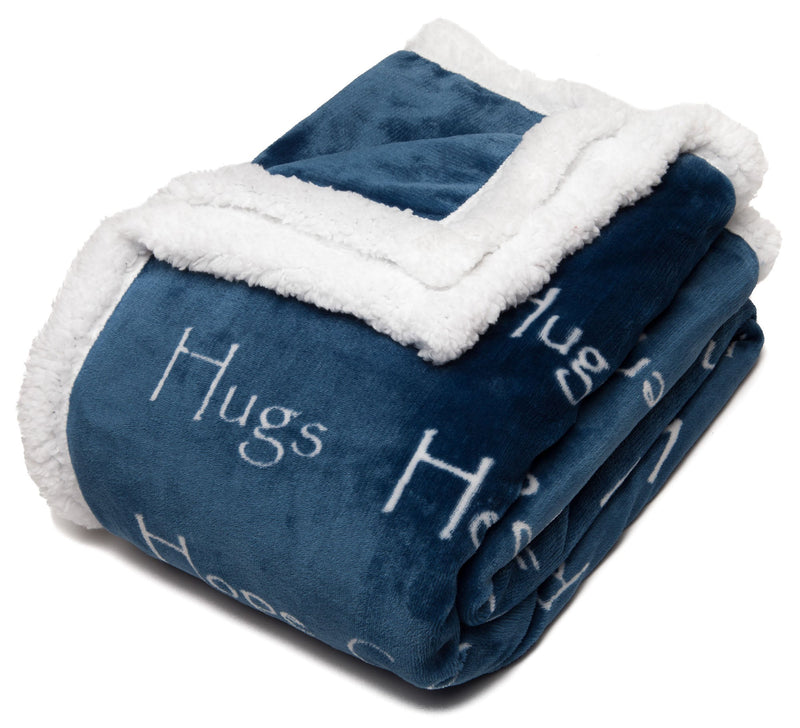 Load image into Gallery viewer, Gift Faux Fur Comfort Words Throw Blanket Collective Chanasya
