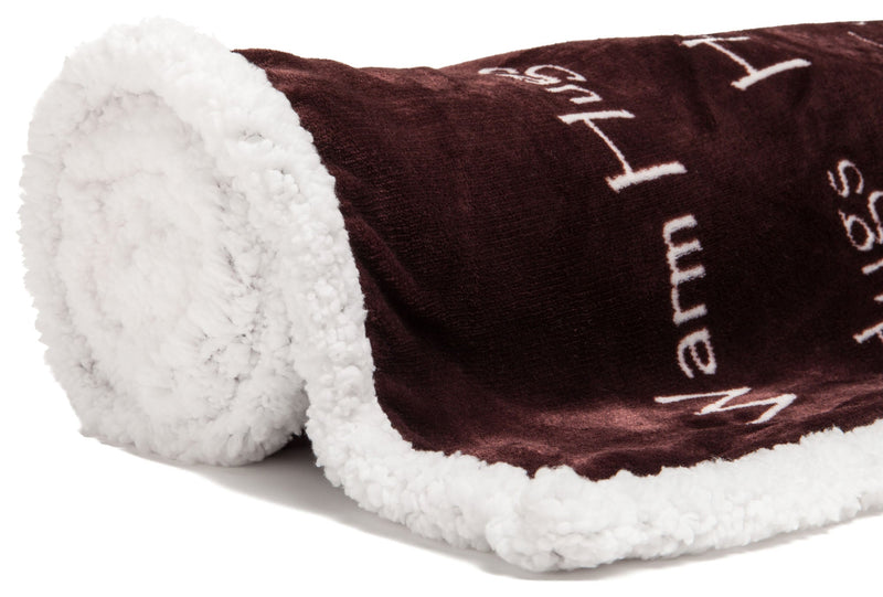 Load image into Gallery viewer, Gift Faux Fur Comfort Words Throw Blanket
