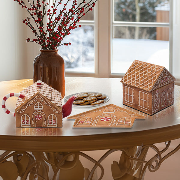 Load image into Gallery viewer, Christmas Gingerbread House Serving Collection, Choose Your Style General TP
