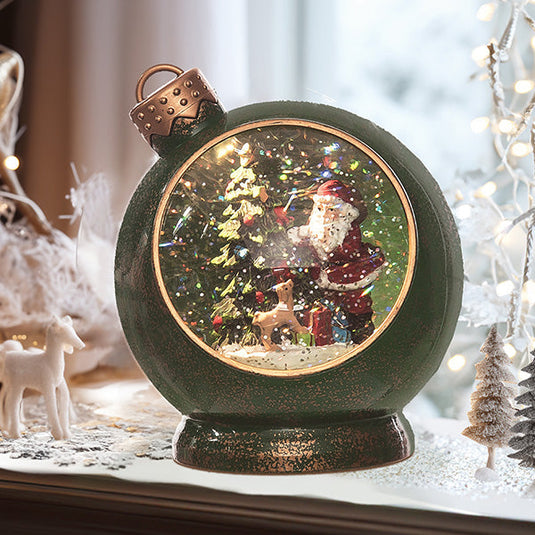 LED Santa Claus Snow Globe Ornament General TP