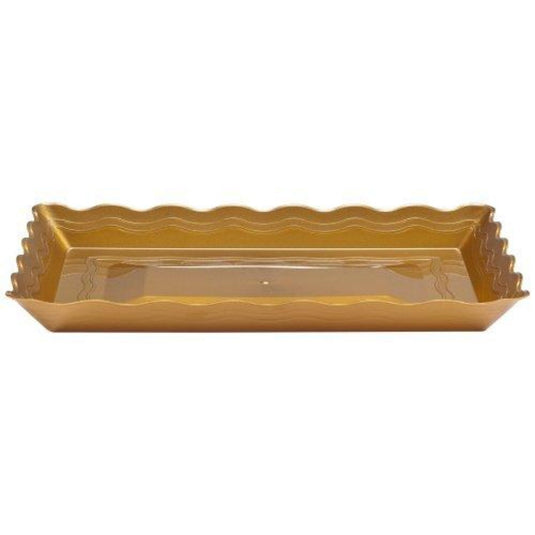 12" X 18" Gold Rectangular Tray Serverware Hanna K