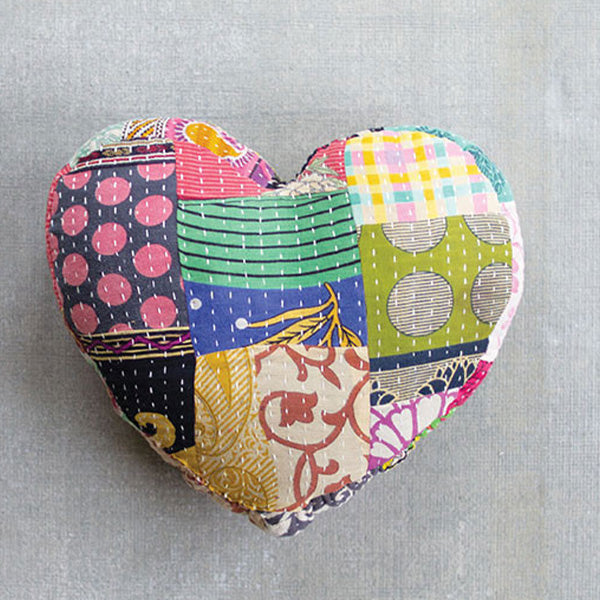 Load image into Gallery viewer, Heartfelt Stitched Kantha Pillows, Pick Your style General KAL
