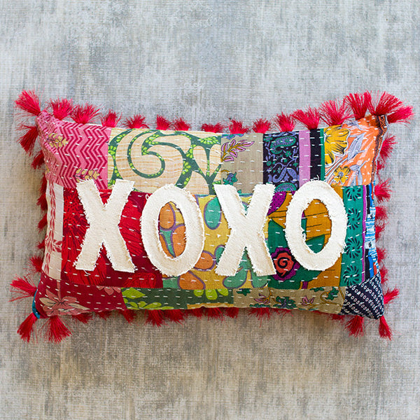 Load image into Gallery viewer, Heartfelt Stitched Kantha Pillows, Pick Your style General KAL
