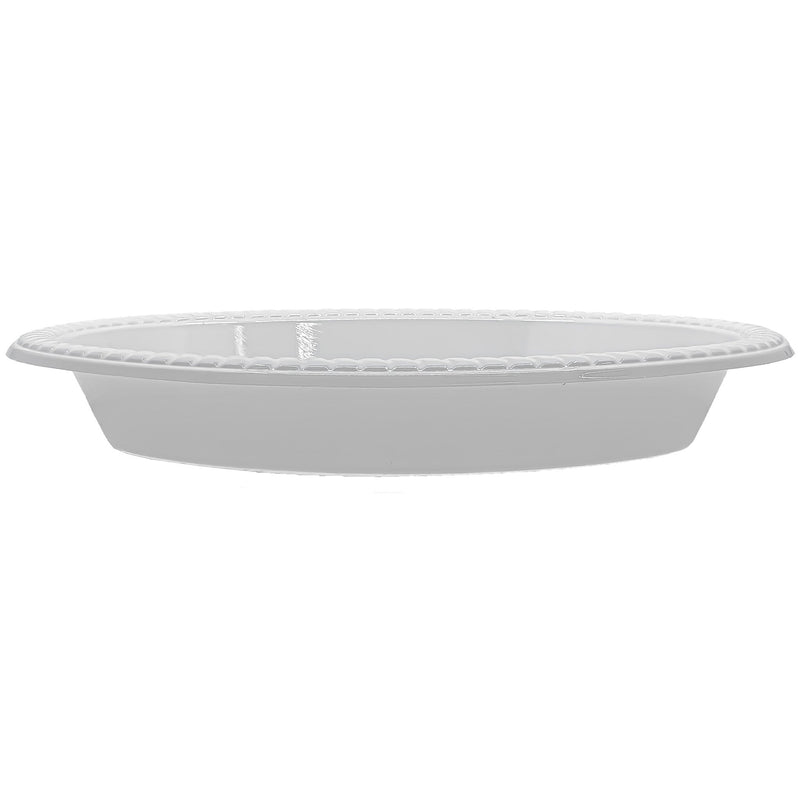 Load image into Gallery viewer, White Plastic Oval Serving Bowl 11½&quot; x 9&quot; Disposable Plates Hanna K
