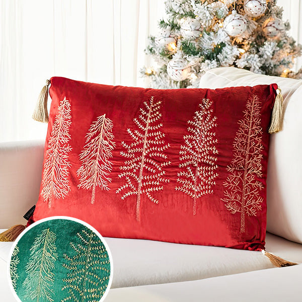 Load image into Gallery viewer, Christmas Tree Pillow with Tassels, Pick Your Color General SAF
